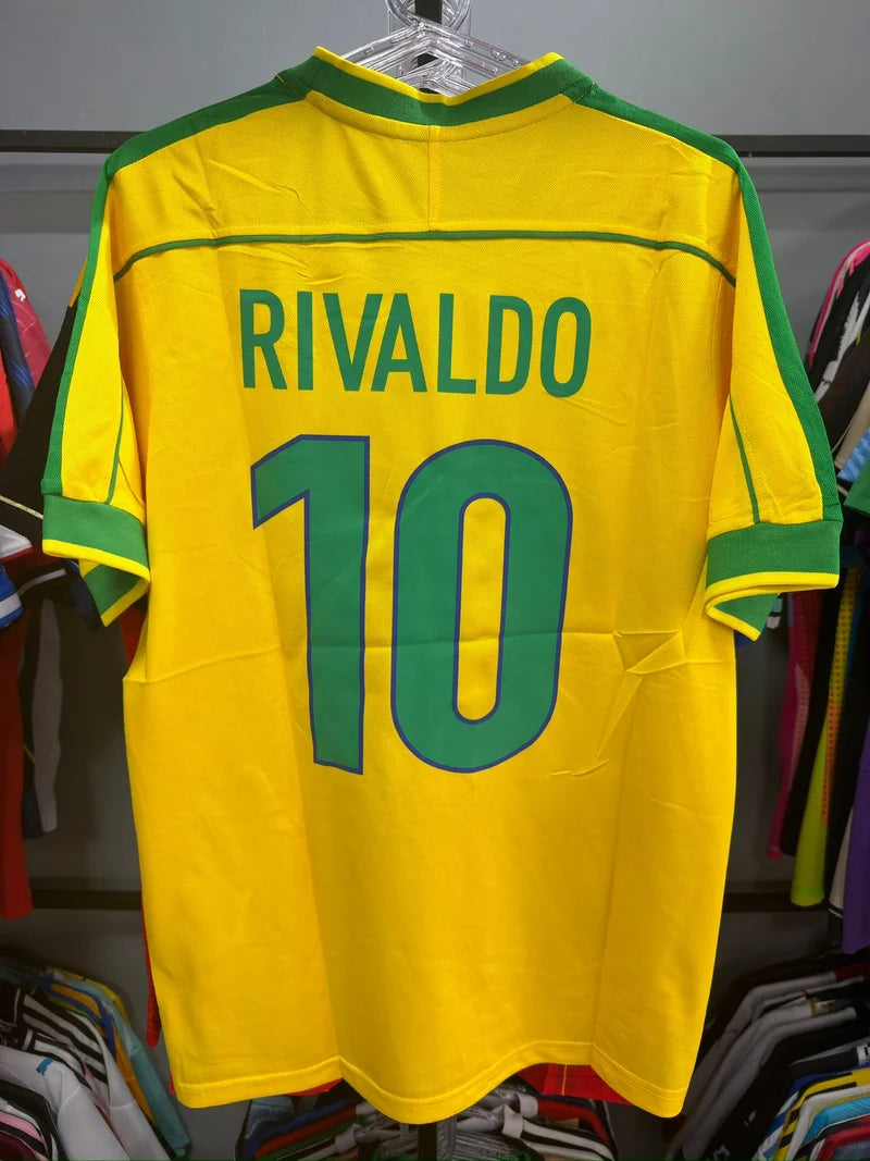 Retrô Brasil Home 1998 - Rivaldo 10